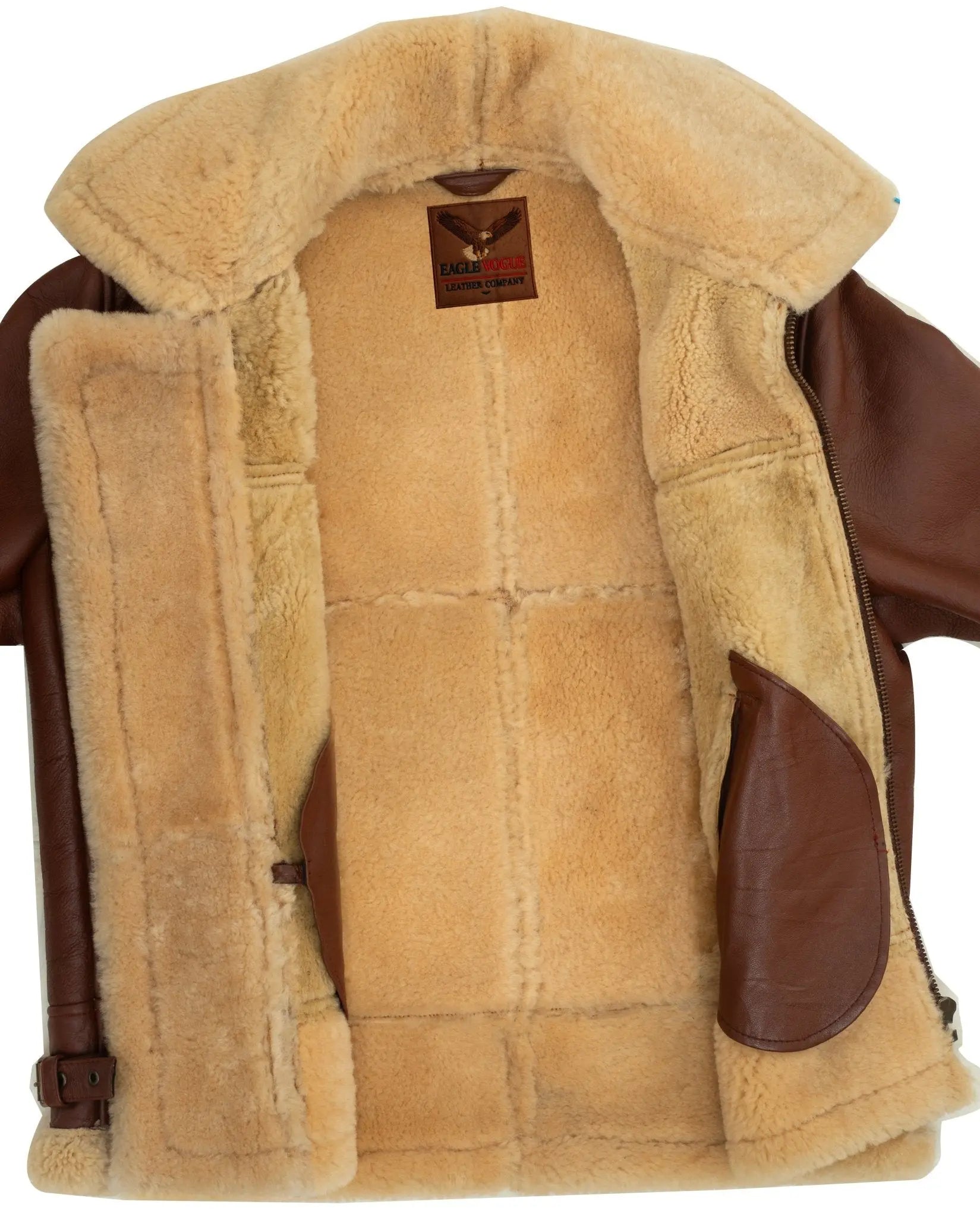B3 Aviator Shearling Jacket: Genuine Sheepskin Leather Bomber, Winter Pilot Coat