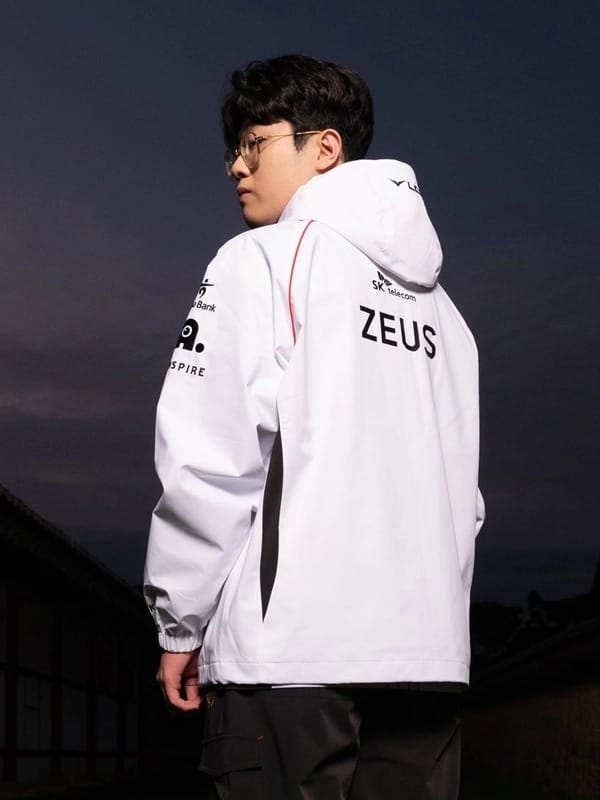 2024 T1 Worlds Uniform White Cotton Jacket - view 3