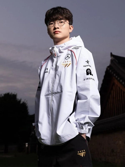 2024 T1 Worlds Uniform White Cotton Jacket