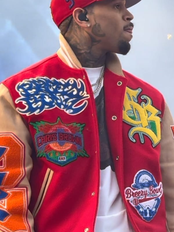 Chris Brown Breezy Bowl XX Bomber Jacket - view 3