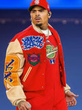 Chris Brown Breezy Bowl XX Bomber Jacket