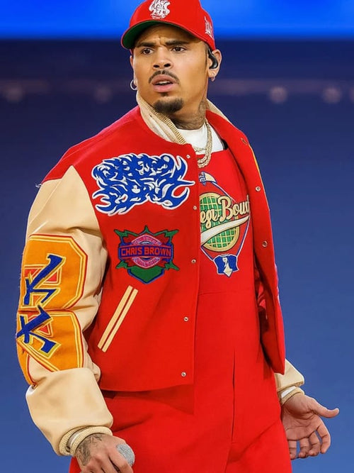 Chris Brown Breezy Bowl XX Bomber Jacket