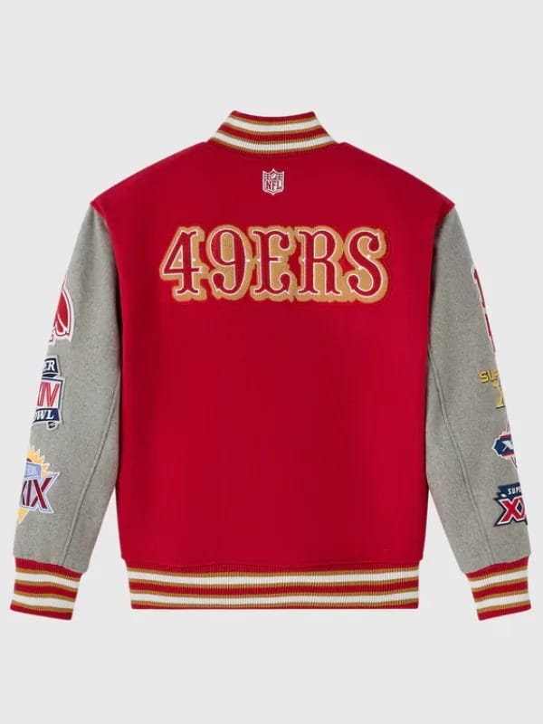 2025 OVO San Francisco 49ers Varsity Jacket - view 2