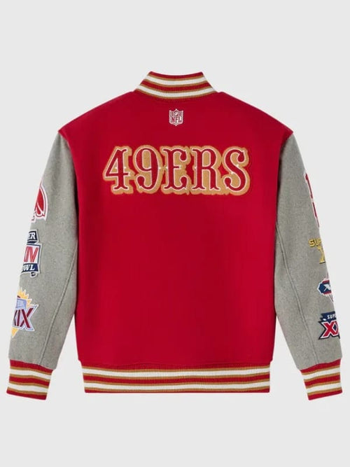 2025 OVO San Francisco 49ers Varsity Jacket - view 2