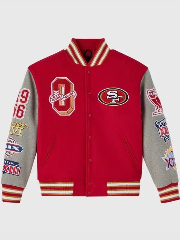2025 OVO San Francisco 49ers Varsity Jacket