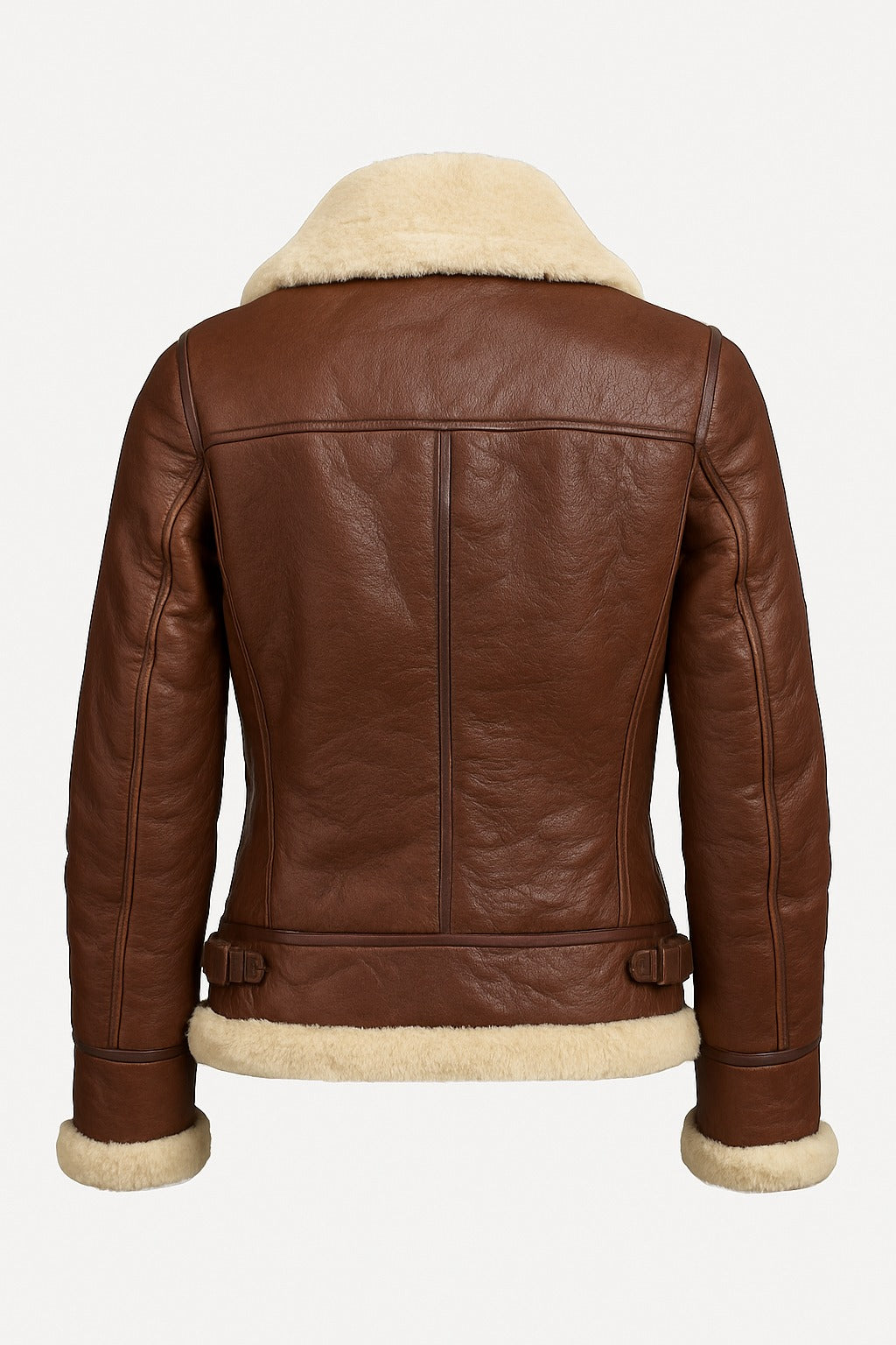 Women's Brown Shearling Leather Jacket