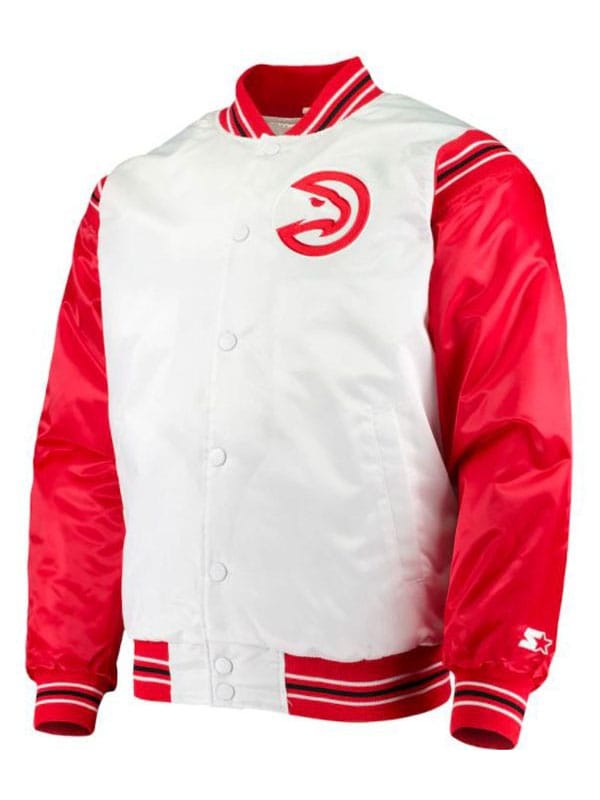 Renegade Atlanta Hawks Starter Satin Varsity Jacket