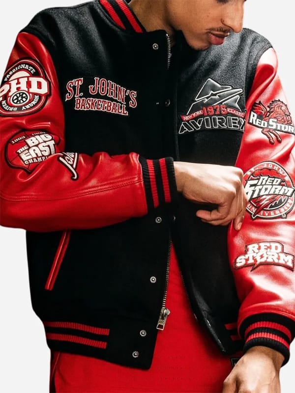 Avirex x St John’s Basketball Varsity Jacket - view 2