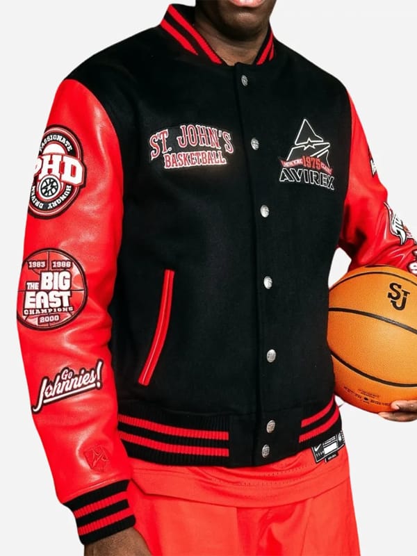 Avirex x St John’s Basketball Varsity Jacket - view 3