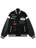BJHG Regardles Multi Logo Letterman Varsity Jacket