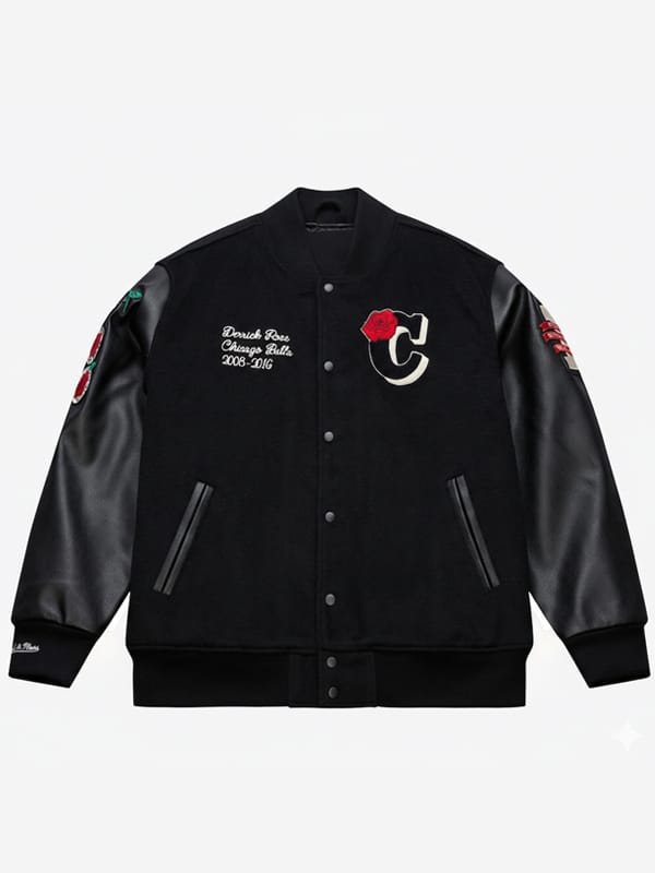 Derrick Rose Chicago Bulls Retirement Varsity Jacket - view 3