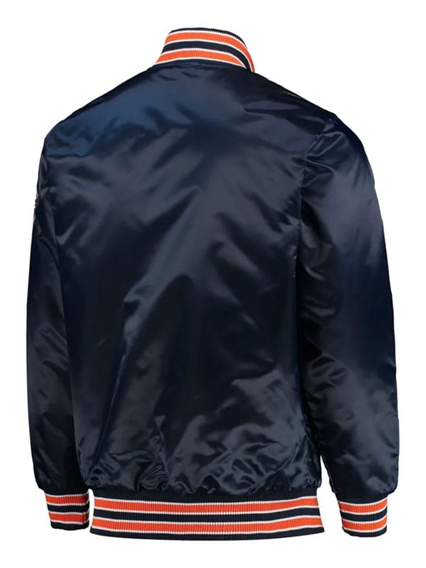 Detroit Tigers 1990’s Satin Navy Blue Varsity Jacket - view 2