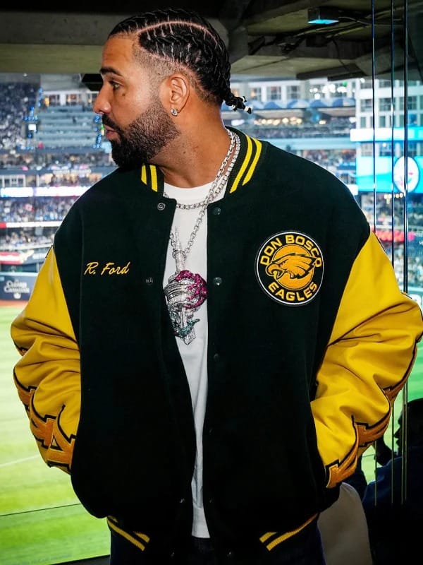 Drake Rob Ford Don Bosco Eagles Varsity Jacket - view 4