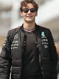 F1 George Russell Mercedes Black Bomber Jacket