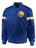 Golden State Warriors Satin Blue Varsity Jacket