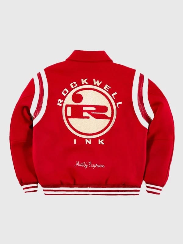 Golf Wang x Marty Rockwell Red Varsity Jacket - view 2