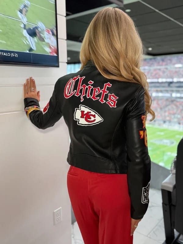 Gracie Hunt Kansas City Chiefs Leather Jacket - view 3