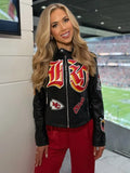 Gracie Hunt Kansas City Chiefs Leather Jacket