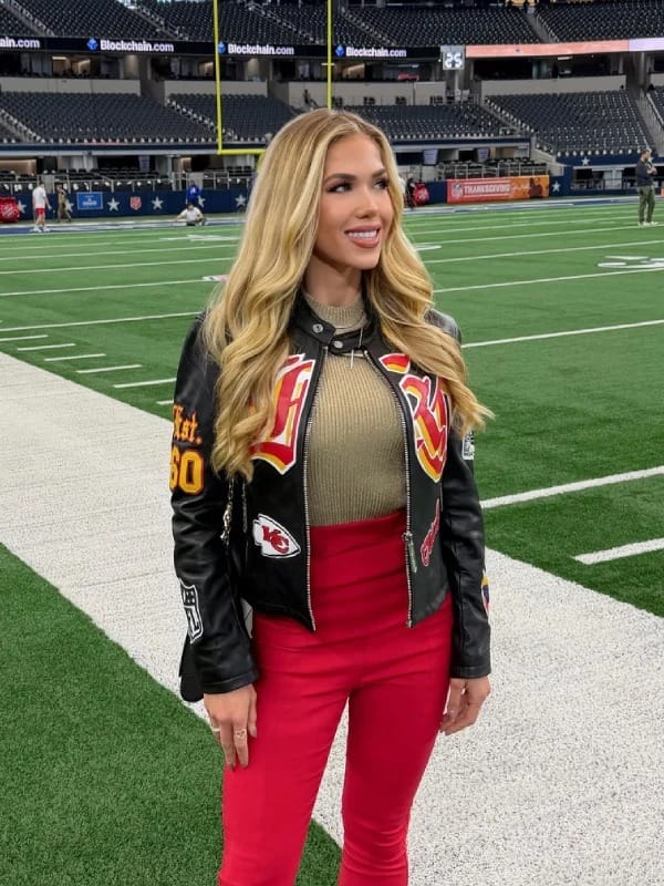 Gracie Hunt Kansas City Chiefs Leather Jacket - view 2