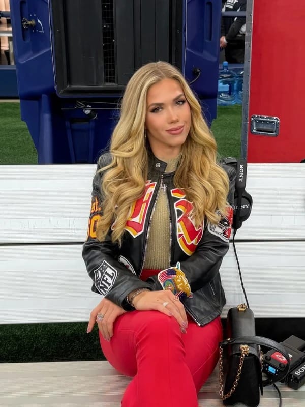 Gracie Hunt Kansas City Chiefs Leather Jacket - view 4