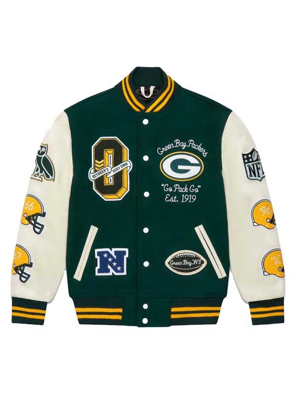 OVO x NFL Green Bay Packers Varsity Jacket