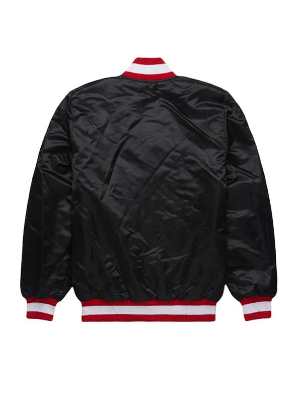 Unisex HOMAGE x Chiefs Blackout Varsity Satin Jacket - view 2