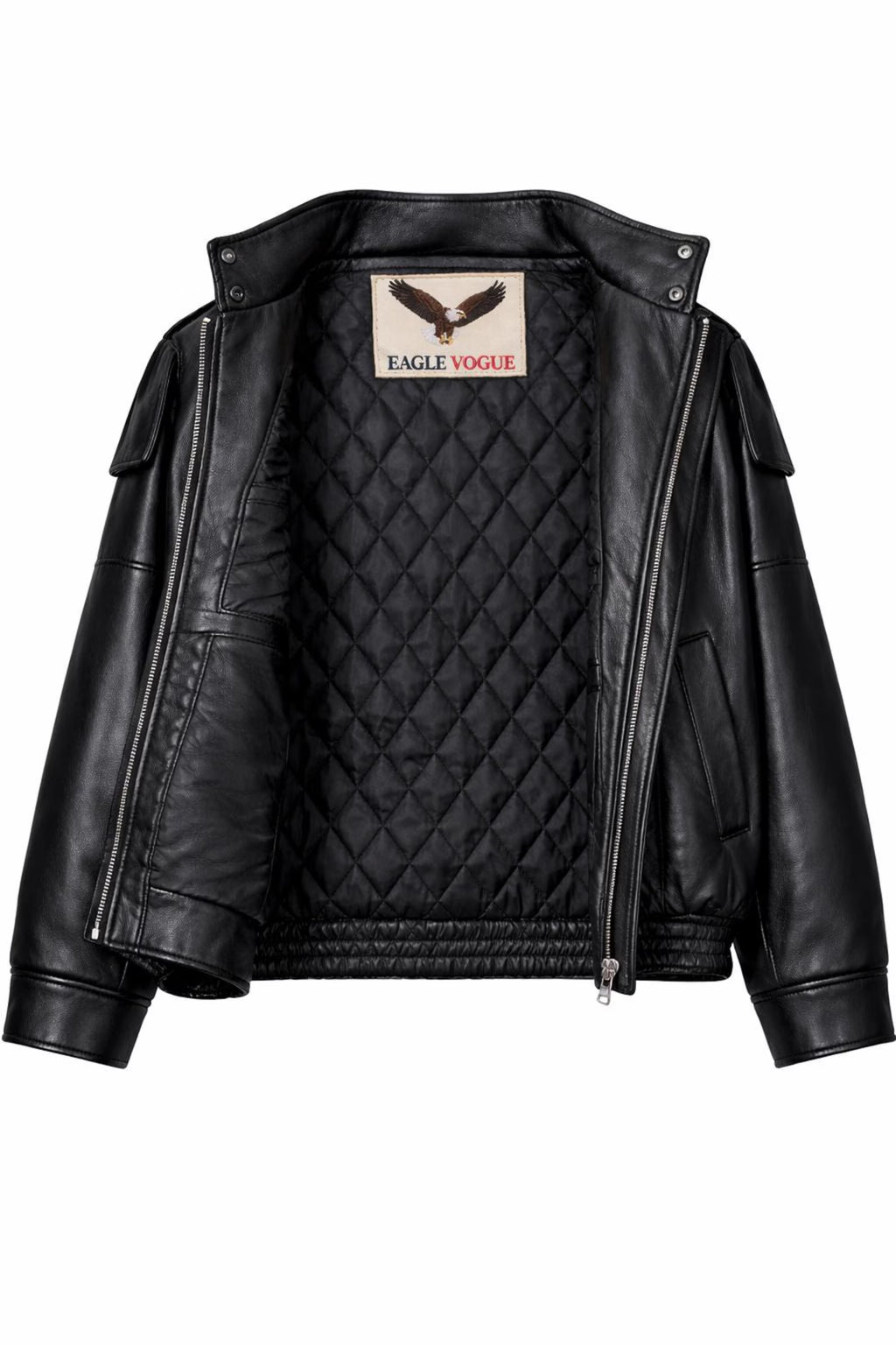 Oversized Burgundy Sheepskin Leather Jacket | Black Oversized Women's Jacket