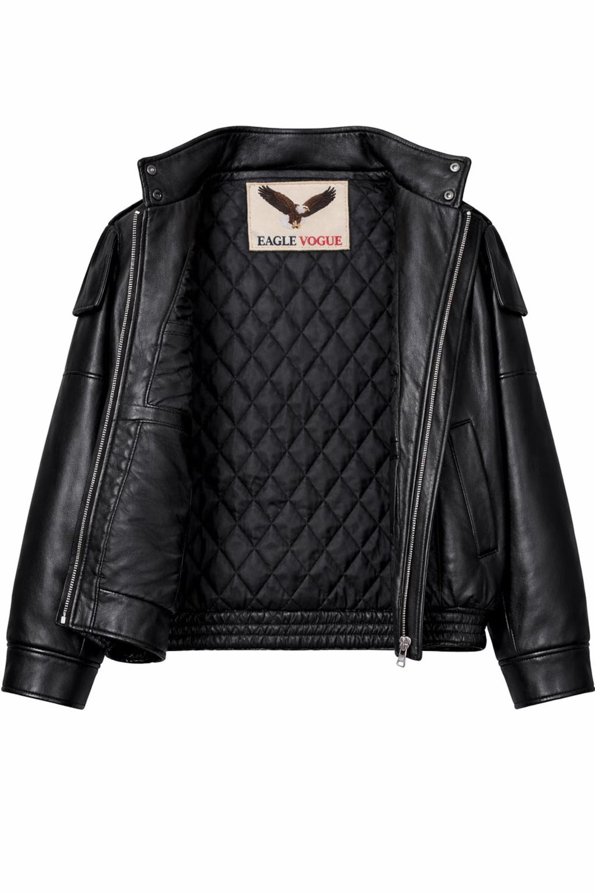 Oversized Burgundy Sheepskin Leather Jacket | Black Oversized Women's Jacket