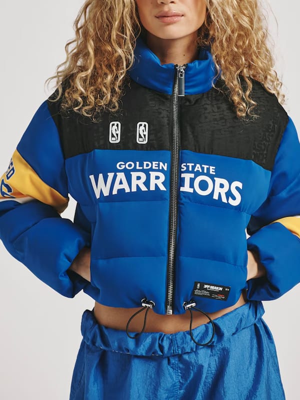 Kristin Juszczyk Golden State Warriors Puffer Jacket - view 2