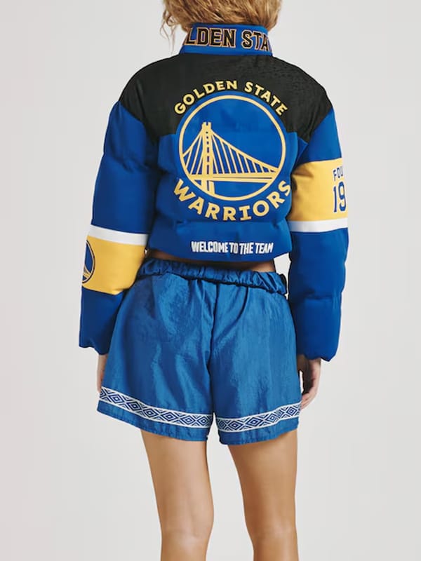 Kristin Juszczyk Golden State Warriors Puffer Jacket - view 4
