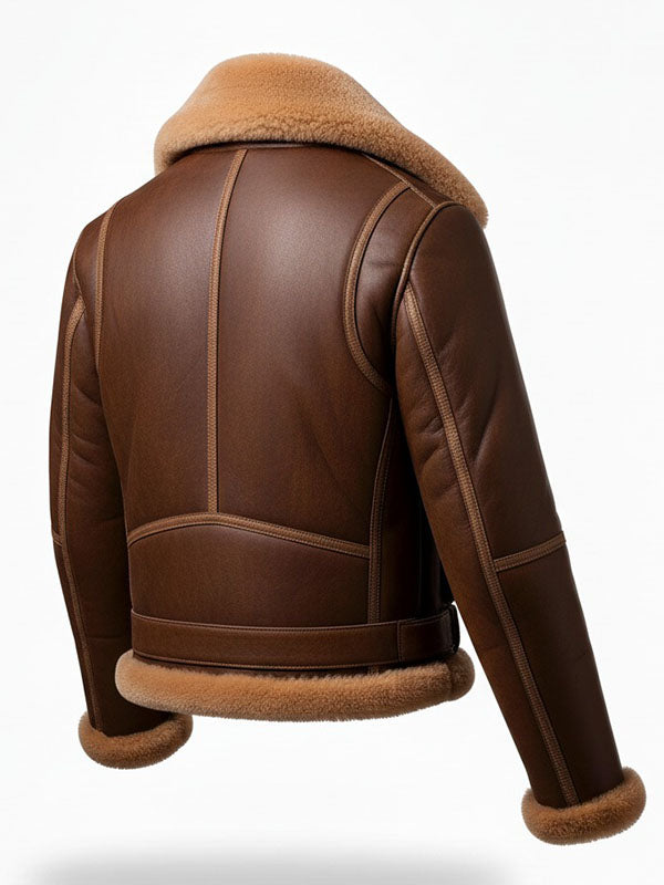 Men’s B3 Aviator Bomber Shearling Jacket - view 2