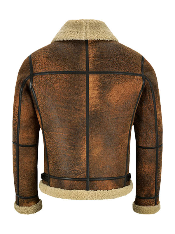 Men's B3 Sheepskin Shearling Leather Jacket - view 2