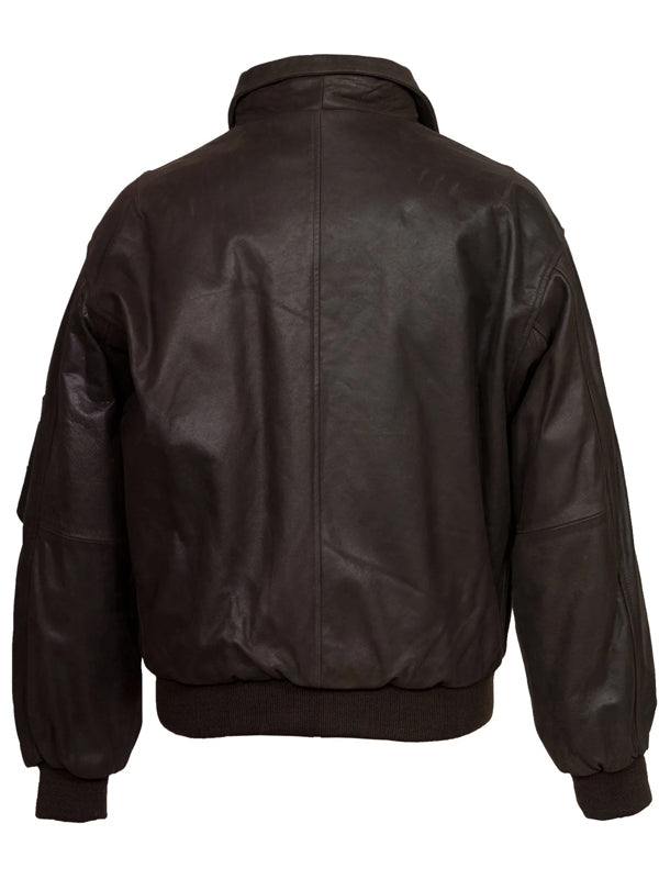 Men’s Brown Removable Fur A-2 Jacket - view 3