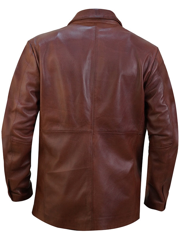 Men’s Classic Slim fit Notched Lapel Brown Blazer - view 5