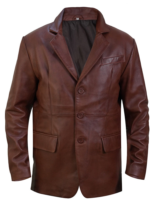 Men’s Classic Slim fit Notched Lapel Brown Blazer