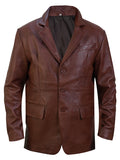 Men’s Classic Slim fit Notched Lapel Brown Blazer