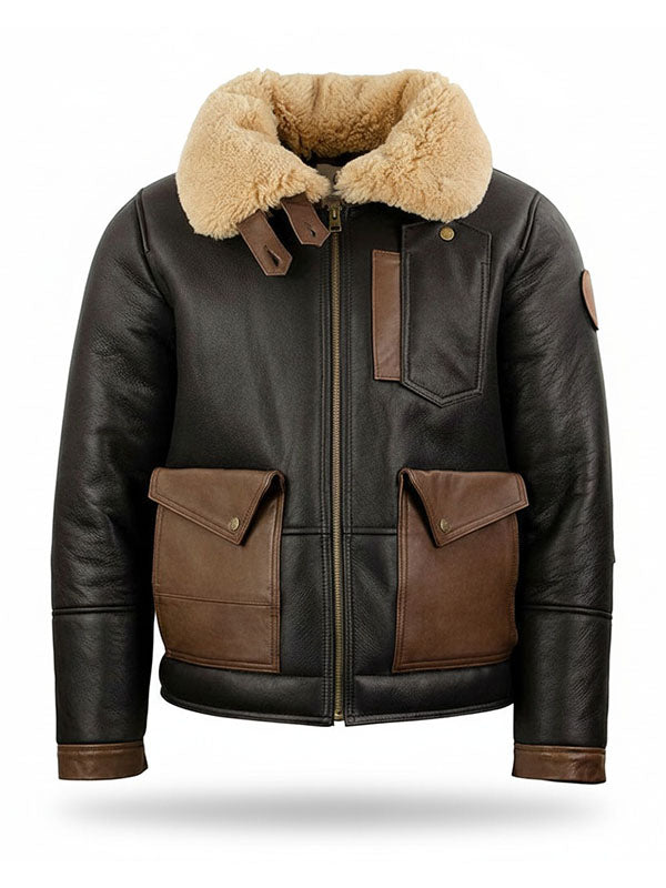Men’s J-20 Pilot Shearling Leather Jacket