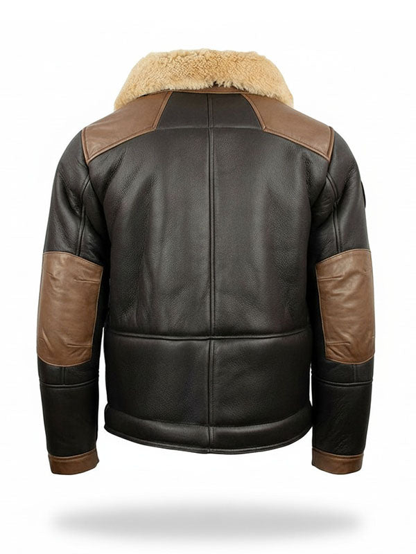 Men’s J-20 Pilot Shearling Leather Jacket - view 2