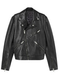 Men's Motor Biker Lambskin Leather Jacket