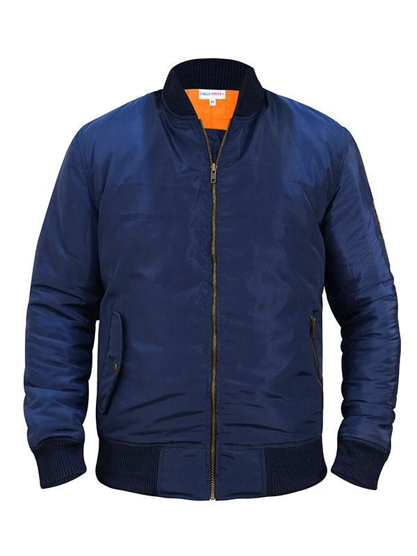 Men's Bomber Navy Blue Parachute Jacket