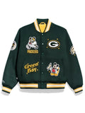 Mickey Mouse x Green Bay Packers Varsity Jacket