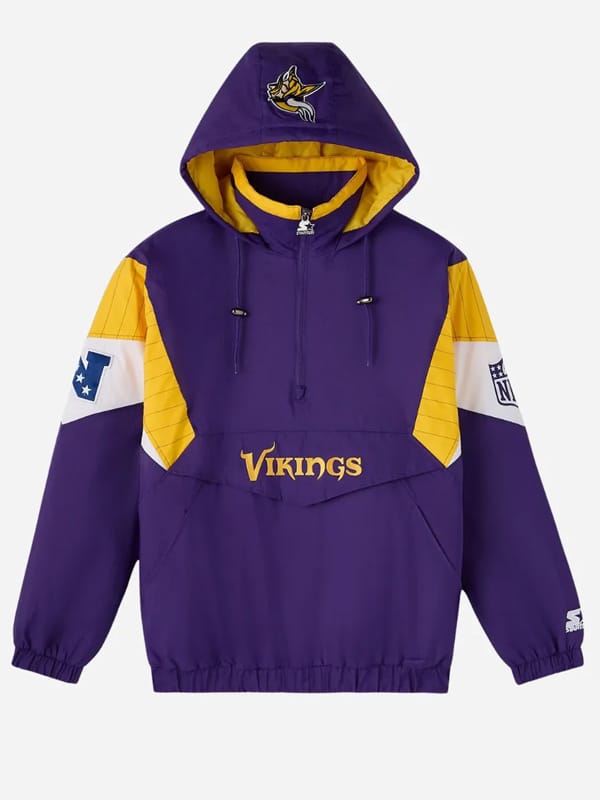 NFL X OVO Minnesota Vikings Pullover Varsity Jacket