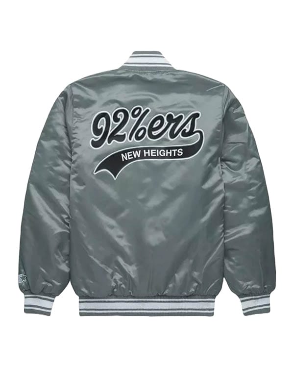 Unisex New Heights Starter Grey Satin Jacket - view 2
