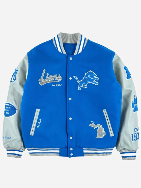 NFL Detroit Lions Varsity Letterman Jacket