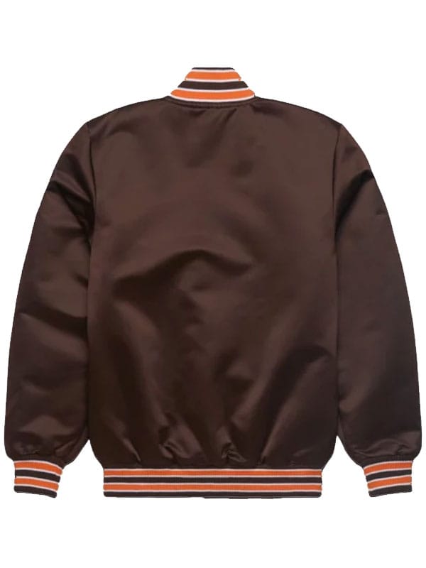 Unisex NFL Starter Browns Varsity Satin Jacket - view 2