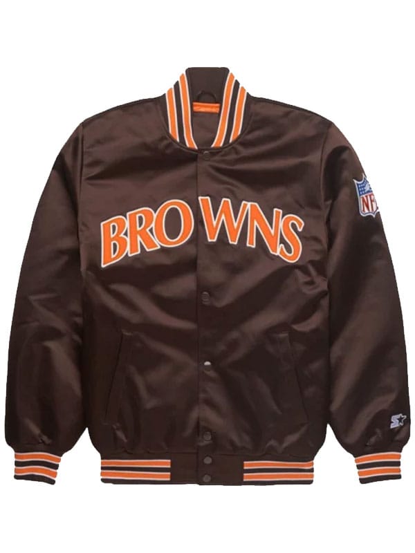 Unisex NFL Starter Browns Varsity Satin Jacket