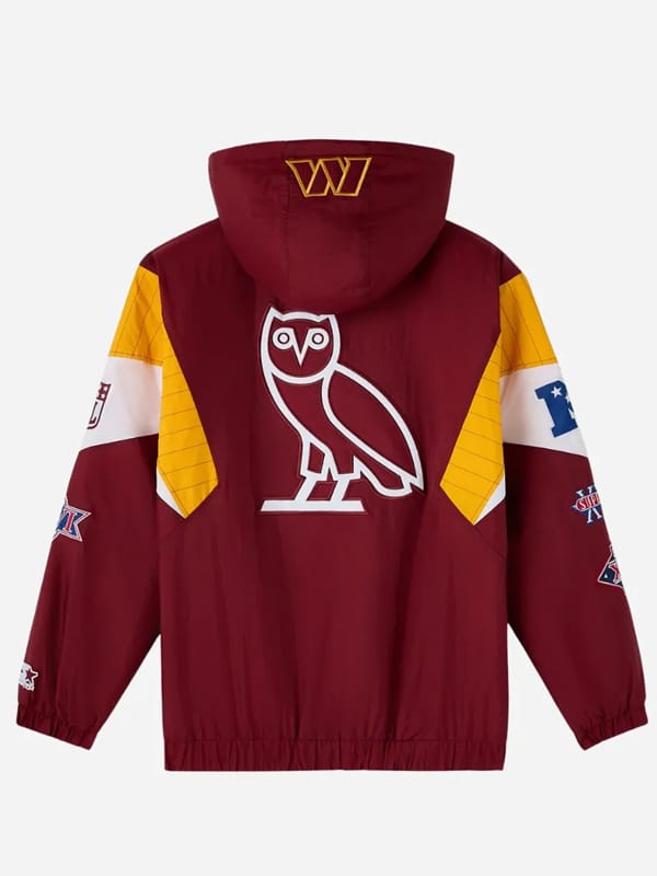 NFL X OVO Washington Commanders Varsity Jacket - view 2