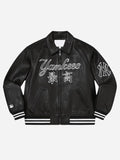 NY Yankees Supreme Bomber Leather Jacket