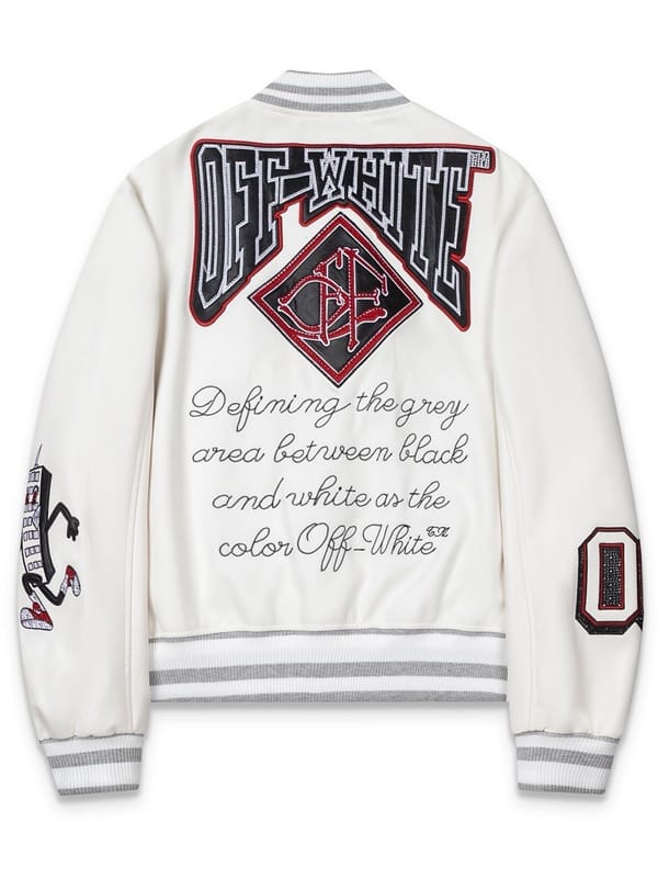Off-White Multi-Patch Varsity Letterman Jacket - view 2