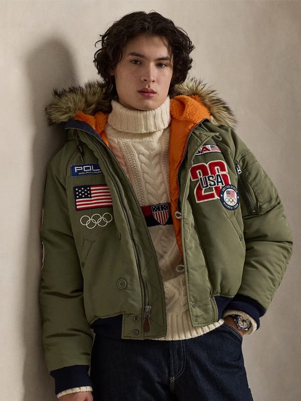 Olympic 2026 Team USA Hooded Bomber Jacket